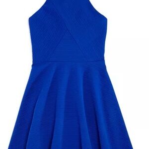Zunie Elegant Sapphire Blue Kids Dress